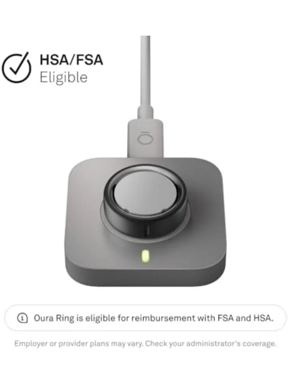 Charger for Oura Ring 4 - Size 6 - USB-C Charging Dock & Cable Included